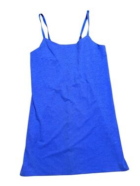 Aerie Smoothez Lace Blue Dress sheer lingerie shapewear slip dress size Large